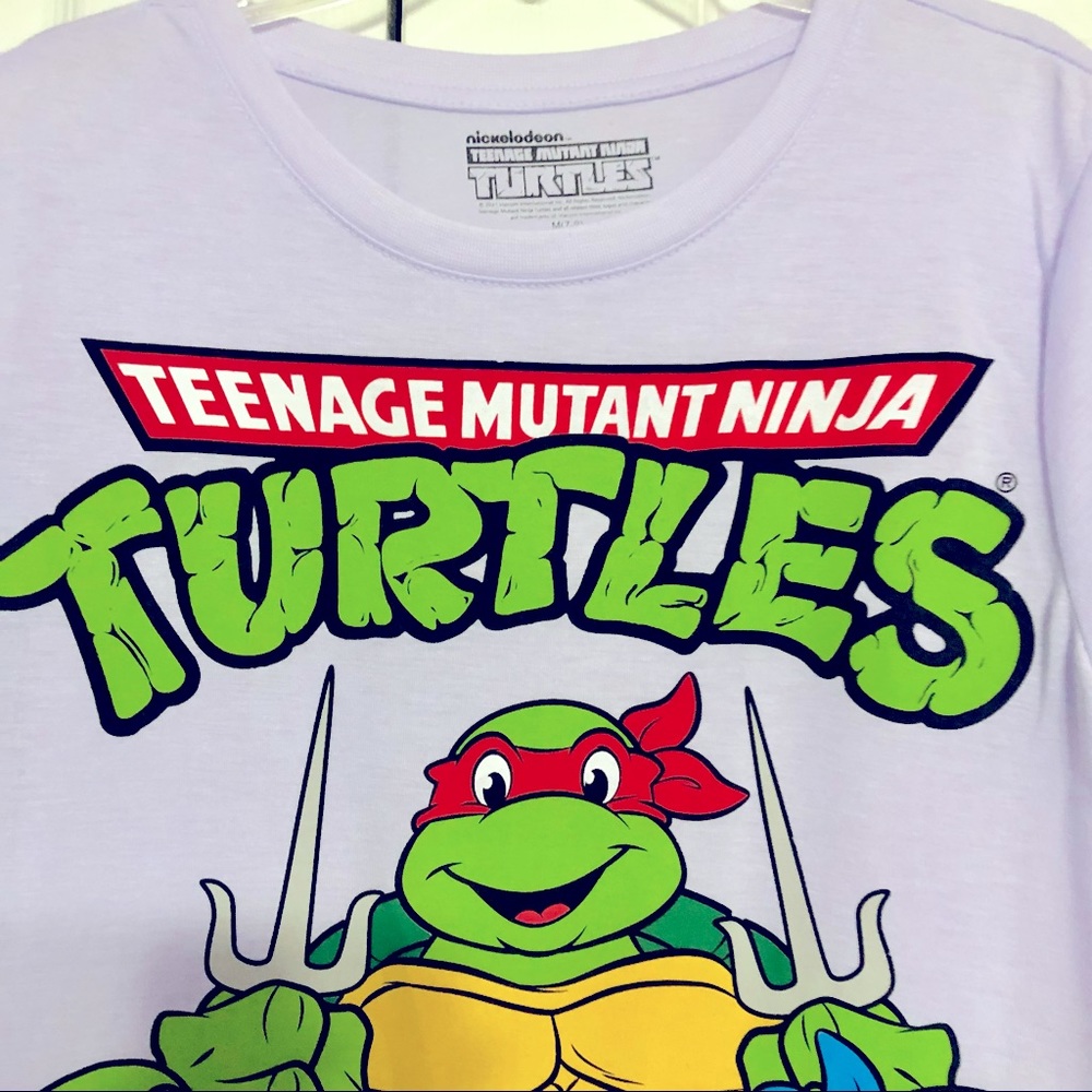 Teenage Mutant Ninja Turtles 1987 Graphic Tee Shirt for Women’s / Juniors - Picture 4 of 5